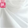 Vải trắng tinh khiết co giãn cao vải cotton mùa hè / áo sơ mi nam và nữ làm váy vải nền DIY hướng dẫn sử dụng - Vải vải tự làm cotton 4 chiều