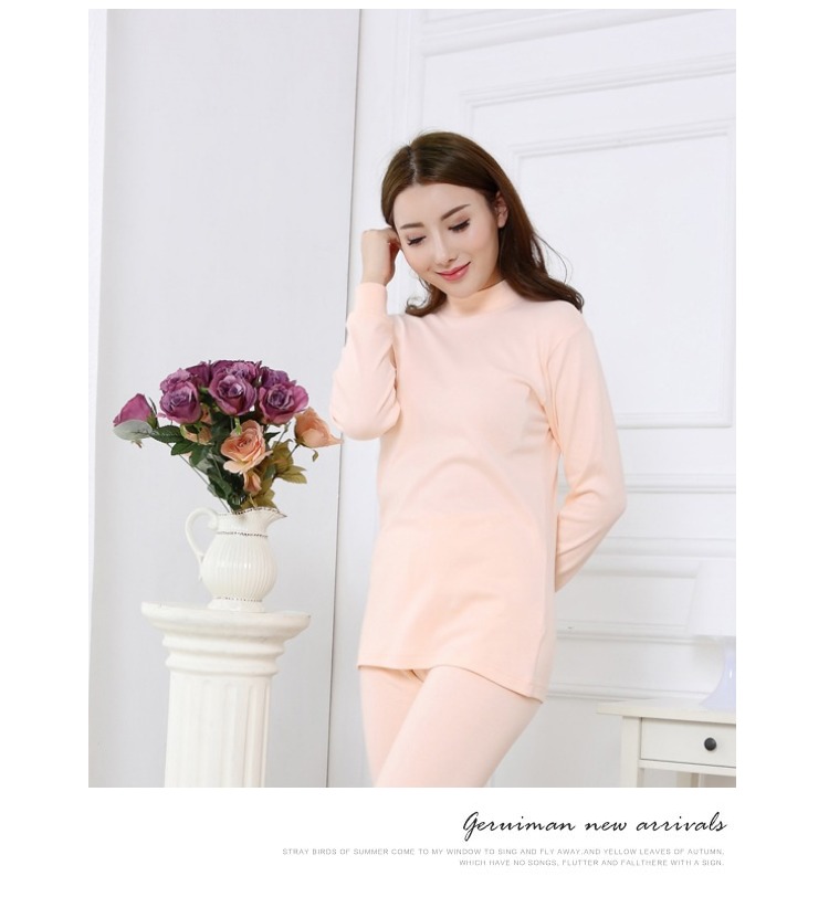 Ligong Minqiu thương hiệu cotton nửa cao cổ áo ấm của phụ nữ áo sơ mi top (top)