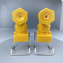 Atomization nozzle 90-degree corner industrial spray Garwet dust removal clip buckle clamping tube spray tapered fan-shaped nozzle