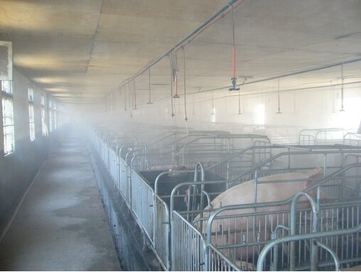 Farms low pressure atomization nozzle nozzle 4 points cross atomization pig and chicken humidification spray cooling disinfection