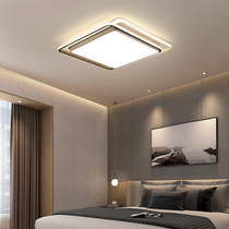 Bedroom light Modern minimalist art study cloakroom white led light Square ultra-thin creative black ceiling light