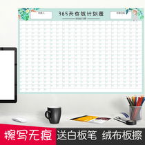 2020 Deposit Money Plan Table Wall Stickup Sound Deposit Money God Instrumental Daily Calendar Posting Wall 365 Days Saving Money Form Stickers