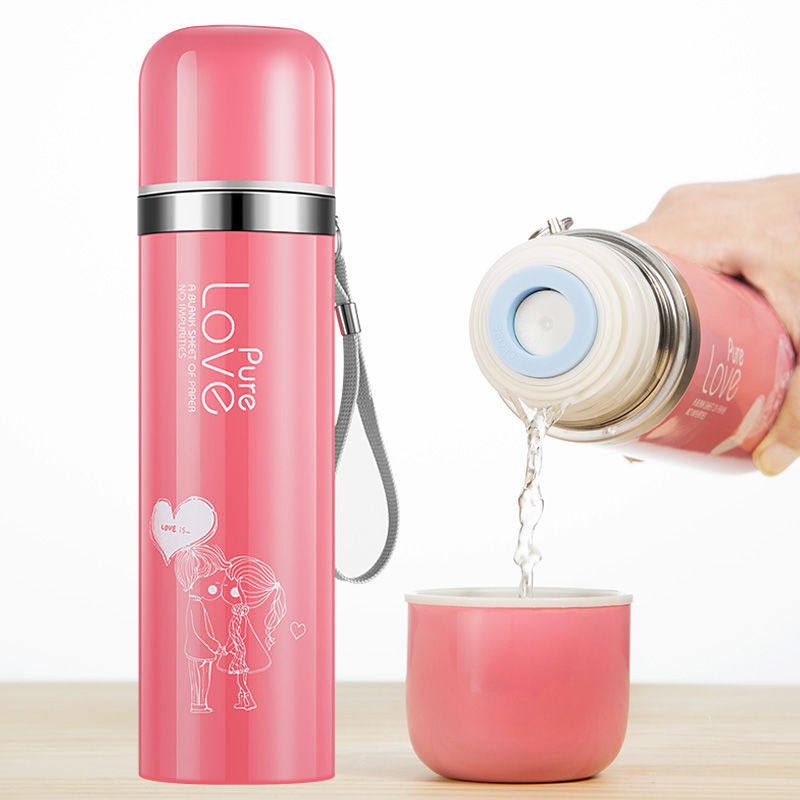 (Insulation 24 hours) 304 stainless steel vacuum insulated cup male and female student portable water cup large capacity cup
