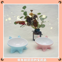 Ceramic cat bowl cat bowl tilted bowl bowl of cervical spine protection against topper bowl pet supplies dog bowl