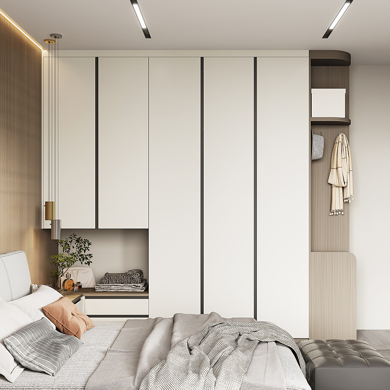 Sofia Custom Wardrobe Home Bedroom 2023 Burst Master Bedroom solid wood grain plate booking for one to the top Noah-Taobao
