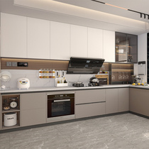 Sofia Decoration Cabinet Customized Kitchen Integrated Cabinet Stove Cabinet Integrated Quartz Stone Countertop Open Nilan