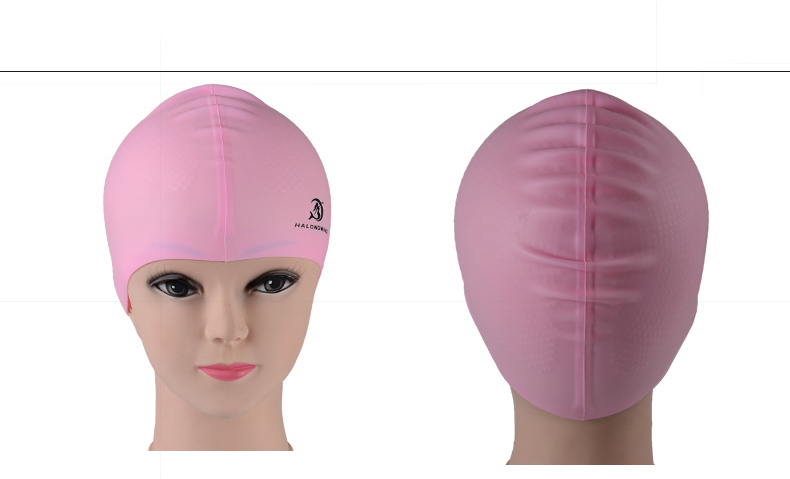 Mũ bơi Xia Langfeng nam và nữ không thấm nước silicone mũ bơi không thấm nước đích thực thời trang bịt tai người lớn bơi mũ lặn mũ bơi hoa