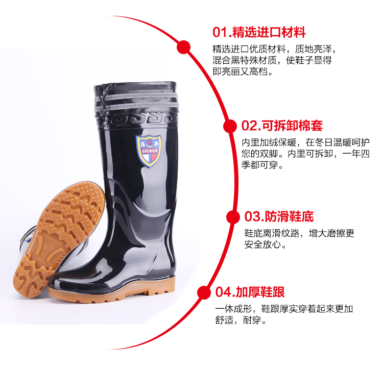 Chaussures - bottes caoutchouc homme - semelle tendon - Ref 960084 Image 7