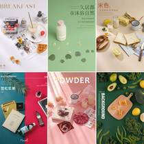 PVC background board Morandi white solid color photography cloth ornaments gourmet jewelry photo props shooting background paper