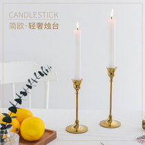 Metal Candlestick photo props ins Wind decoration brass ornaments pendulum ornaments shooting background photography props