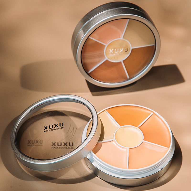 Concealer artifact spot face acne marks cover acne spots dark circles six-color mask makeup artist special