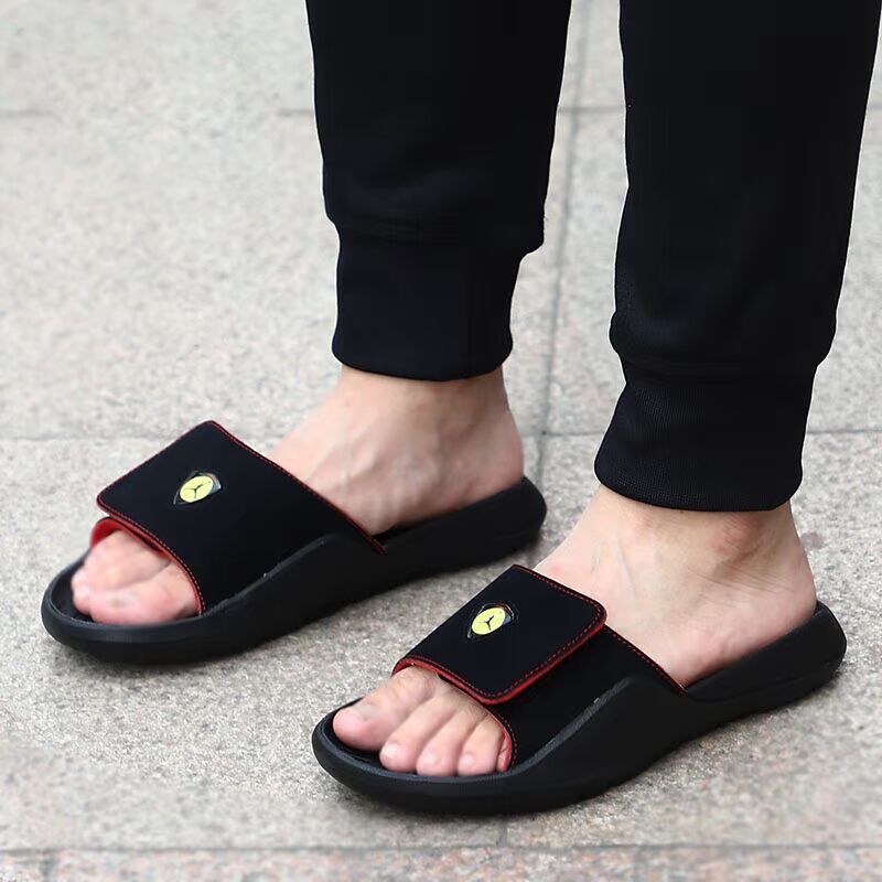 Giày nam Nike / Nike 19 mùa hè Dép AJ nam kéo từ dép đi biển chống trượt AA2517-003 - Dép thể thao dép đi trong nhà