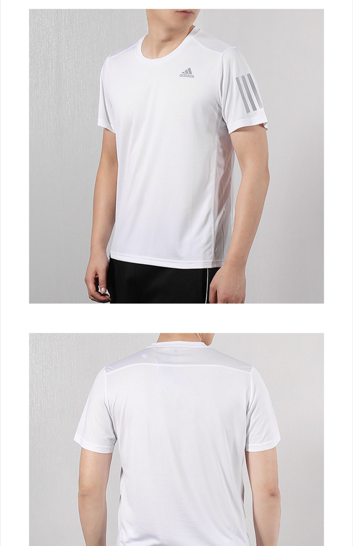 Áo sơ mi nam Adidas 2019 hè mới tập chạy thể thao thoáng khí áo thun ngắn tay giản dị DX1319 - Áo phông thể thao áo tank top