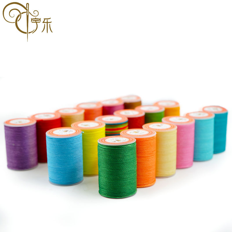 Yule hand sewn polyester fiber round wax line three strands 0 45mm handmade leather bag sewing diy small beauty handmade