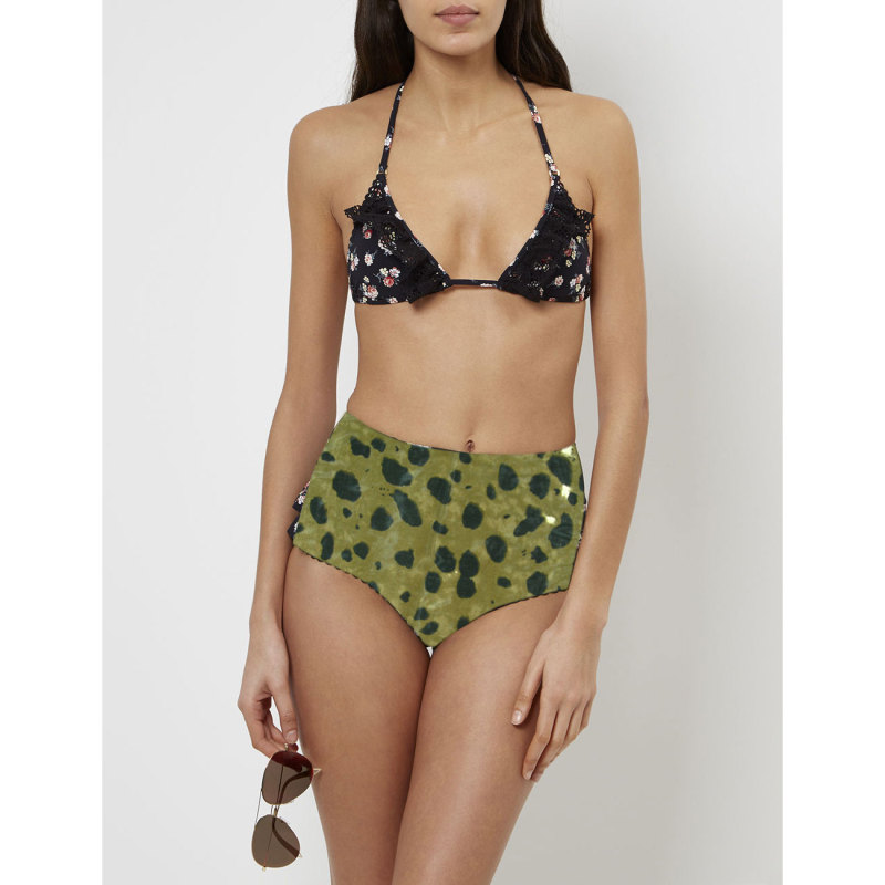 Wow Swimming Trunks Leopard Print Water Ripple Fine Mesh Elastic High Waist Hip-Hugging Swim Trunks Double-Layer Design Women's Plus Size Wow Swimming Trunks Leopard Print Water Ripple Fine Mesh Elastic High Waist Hip-Hugging Swim Trunks Double-Layer Design Women's Plus Size