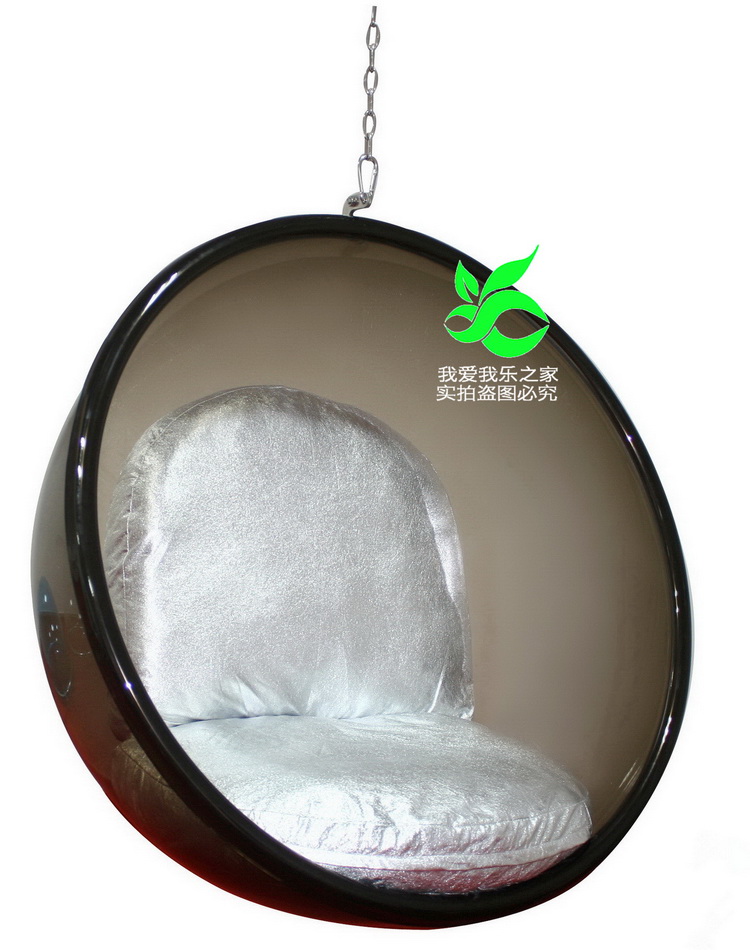 Nghệ thuật thiết kế nội thất sáng tạo bong bóng ghế không gian màu đen ghế treo acrylic treo giỏ đu giải trí bán cầu ghế - Đồ nội thất thiết kế ghe chiavari giá rẻ