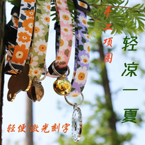 Kitten and puppy necklace bell laser engraving anti-lost identity card lightweight collar custom summer pet rabbit jewelry