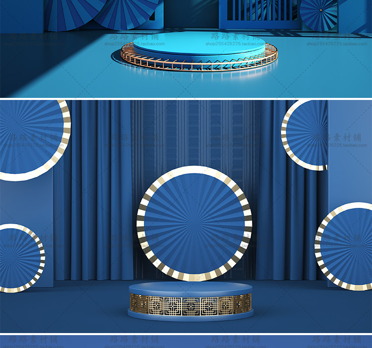 模型-C4D国潮场景模型精选集，110个C4D文件+PSD文件+JPG预览图插图23小新卖蜡笔