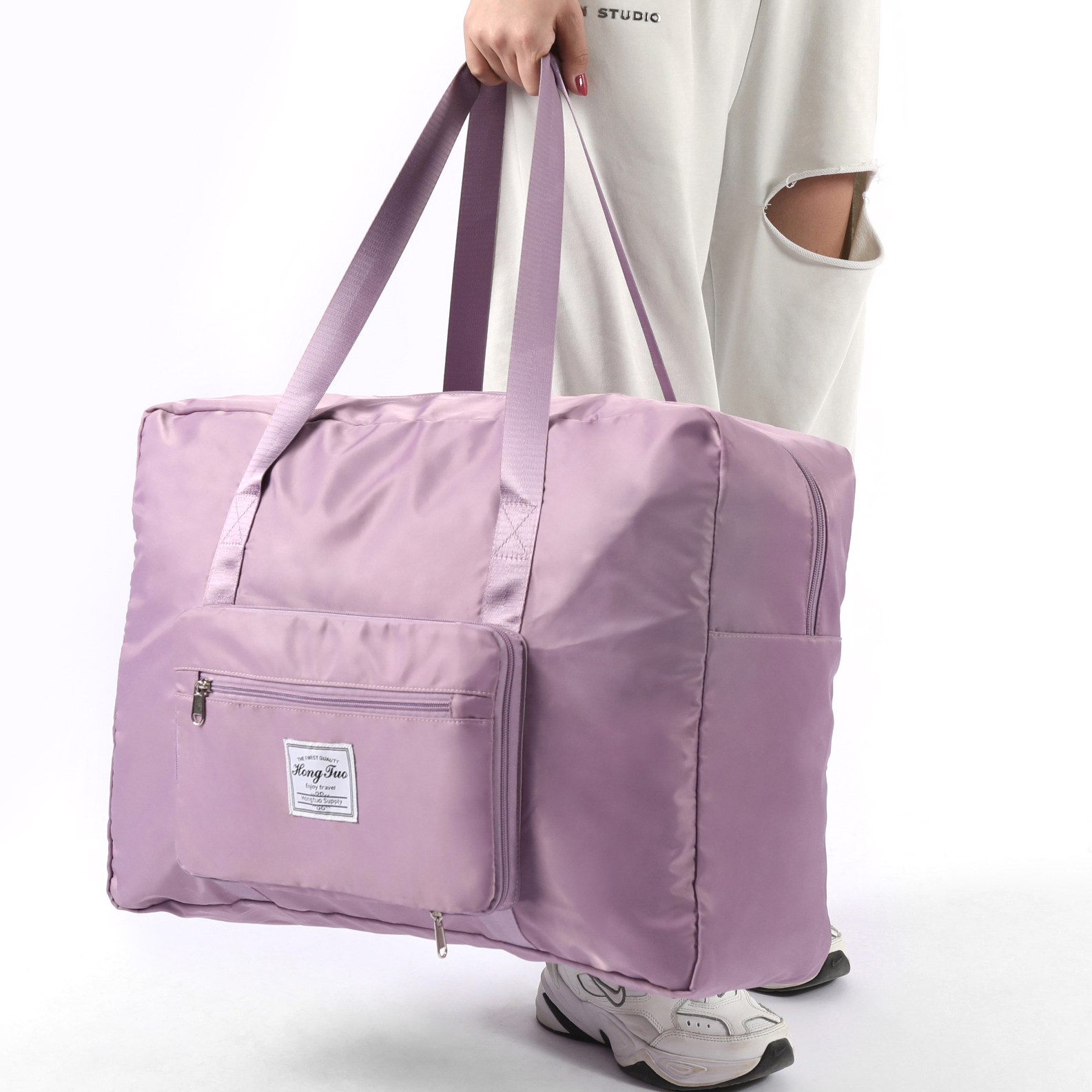 Pregnant women admitted to the hospital waiting for delivery storage bag large-capacity folding short-distance travel bag hand luggage bag set trolley moving bag