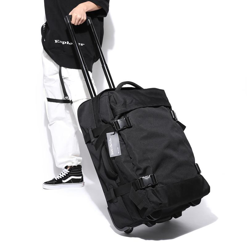 Large-Capacity Portable Travel Bag for Men and Women, Long and Short-Distance Soft-Shell Trolley Bag, Foldable Suitcase, Fashionable Trolley Case