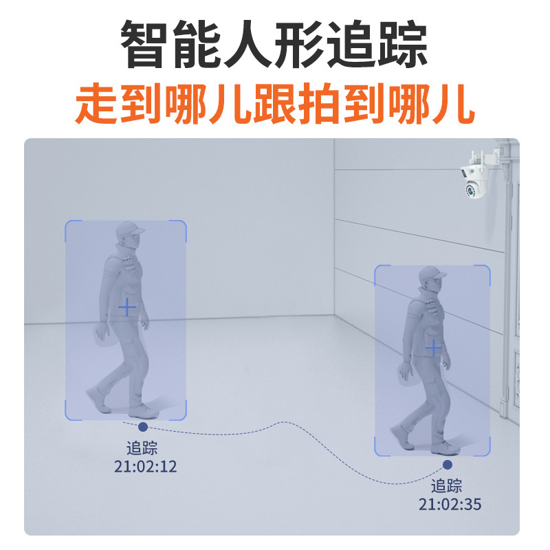 Monitor 360-Degree No Blind Spots Home Camera Wireless Wifi Connected to Mobile Phone Remote Outdoor Night Vision 4g Photography