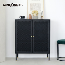 Maifan imported Nordic living room dining side cabinet creative modern simple wrought iron tea side cabinet storage locker