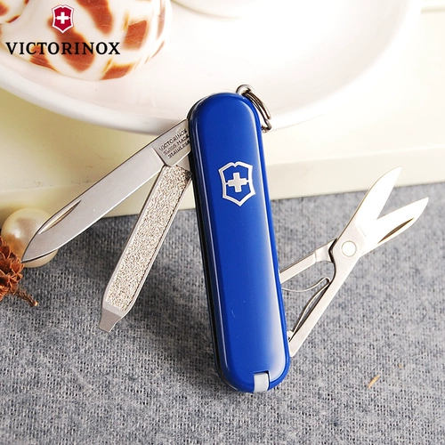 Викторианский швейцарский армейский нож 0,6223 Модель 58 -мм мини -швейцарский нож многофункциональный складной фруктовый нож Оригинальный подлинный искренний