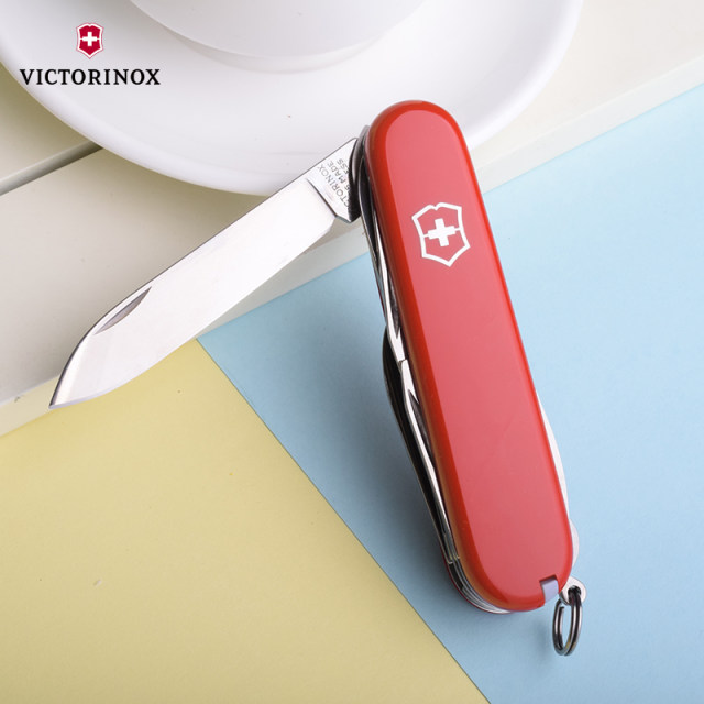 ຕົ້ນສະບັບຂອງແທ້ຈິງ Victorinox Swiss Army Knife 91MM Farmer 1.4713 imported multi-functional outdoor folding Swiss knife