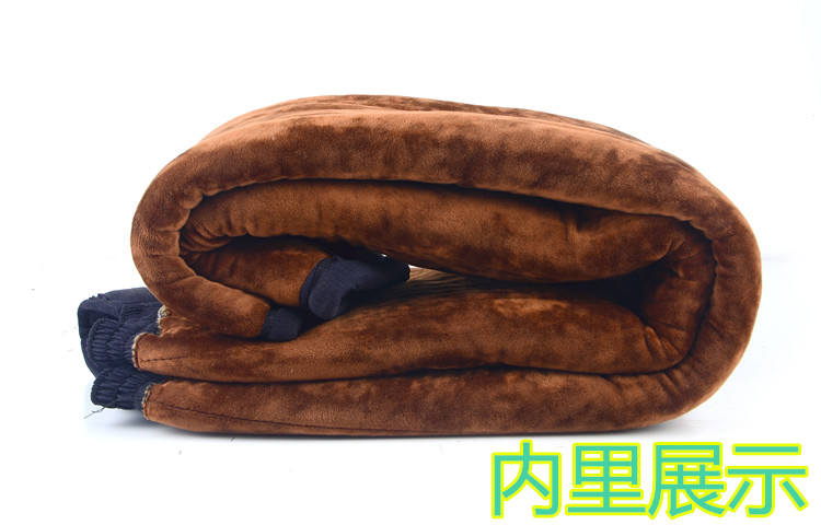 Lạc đà không khí trung và già áo bông cotton quần dày nam cộng với nhung ấm quần áo phù hợp với quần áo nam tải cha áo khoác nam 2021