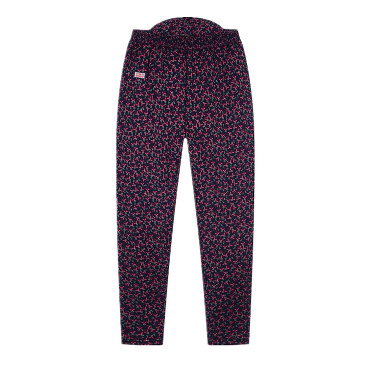 Quần cotton quần ấm Nội Mông nam và nữ mùa đông lạc đà eo cao cộng với nhung dày cộng với phân bón Quần áo cotton XL quần áo mùa đông quần giữ nhiệt nam xuất khẩu