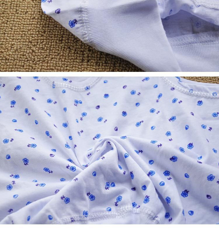3 miếng! Trung niên vest ngắn đồ lót nữ tuổi già áo len cotton bà già vest bông ao lot nam
