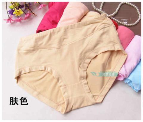 Bốn túi cotton cộng với phân bón để tăng vòng eo cao và trung niên đồ lót calvin klein nữ chính hãng