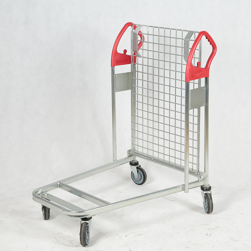 Ming Ye supermarket management truck mesh basket car large shopping cart Mobile warehouse picking truck grid e-commerce trolley