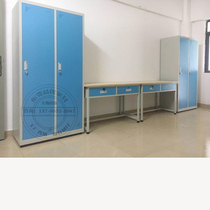 Staff locker iron wardrobe steel hanging wardrobe dormitory with lock storage box two 2 door wardrobe can be customized