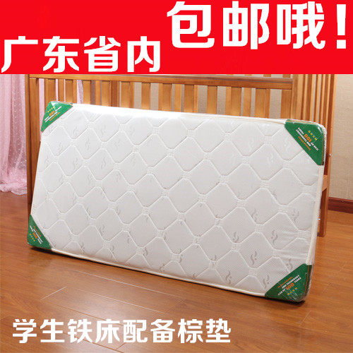 Children's students remedial classes Remedial Classes Iron Bed Frame Upper Lower Iron Bed Frame Brown Cushion Pads Thin Mat Mattresses