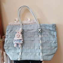 2020 new air Force one tote haze blue female portable shoulder bag travel bag school bag reflective large capacity