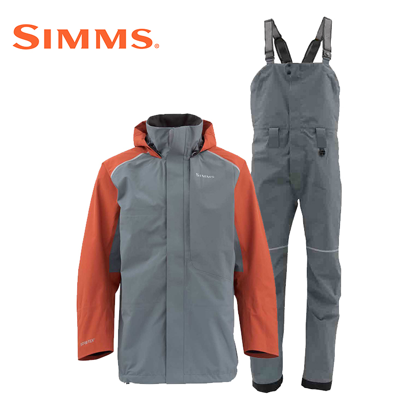 Simms Transom Gore-Tex Windproof and Waterproof Fishing Jacket Pants Outdoor Rainproof Jacket