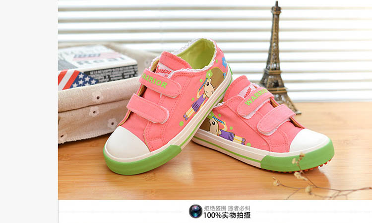 Chaussures de tennis enfants en toile WARRIOR totem pour printemps - semelle caoutchouc - Ref 987341 Image 135