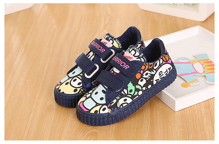 Chaussures de tennis enfants en toile WARRIOR totem pour printemps - semelle caoutchouc - Ref 987341 Image 25