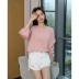 Áo thun nhỏ nữ 2020 mới hè hè buông thả và hoang dã thiết kế áo voan tay áo hàng đầu - Áo sơ mi chiffon ren