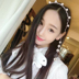 Hàn Quốc phụ kiện tóc ngọc trai giả bông tai bông tai tua rua đơn giản headband băng đô tóc kẹp tóc kẹp tóc sau Phụ kiện tóc