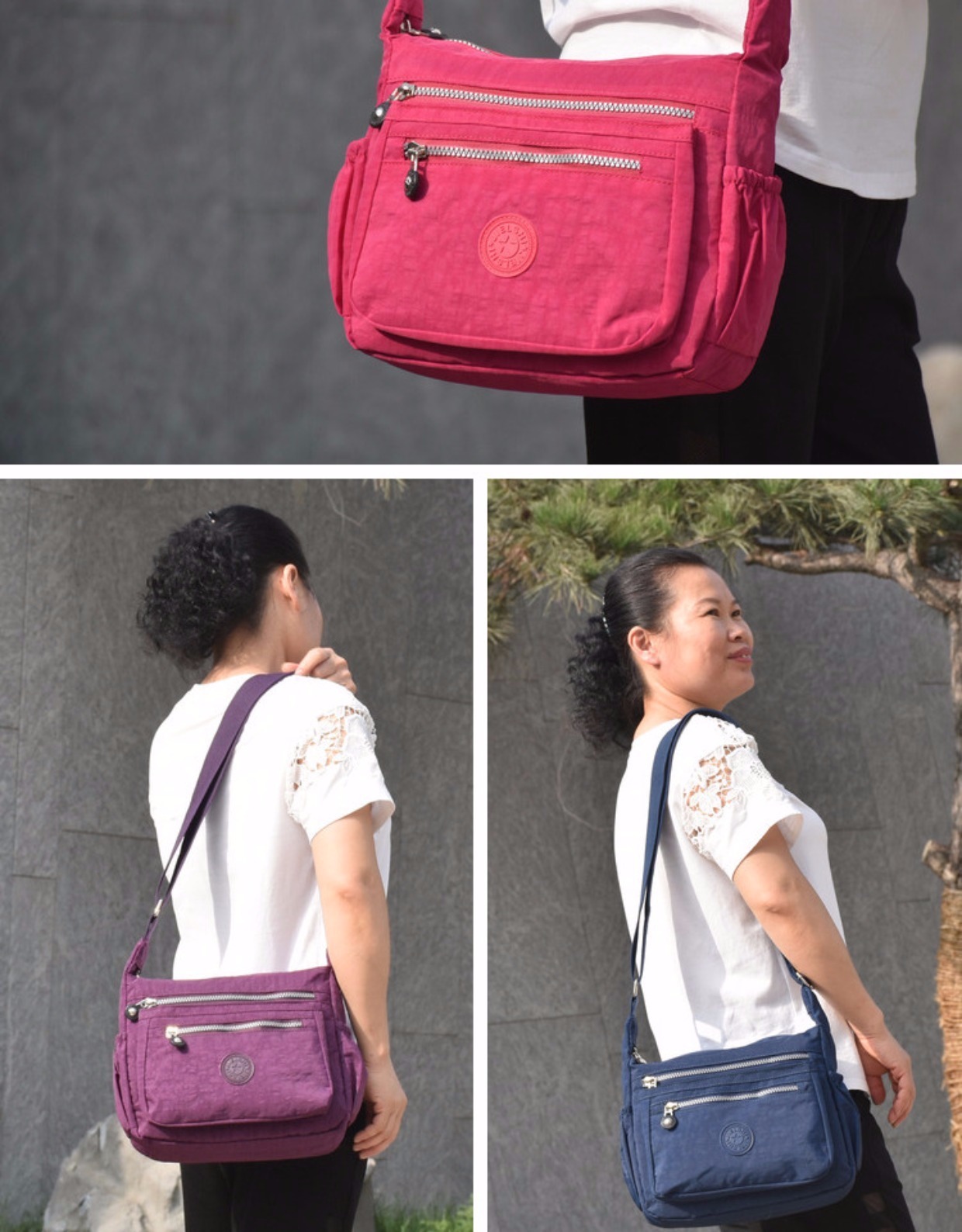 Túi xách nữ 2018 phiên bản Hàn Quốc của túi xách nylon mới thời trang đơn giản túi đeo vai Messenger túi nhỏ túi thủy triều hoang dã túi công sở nữ