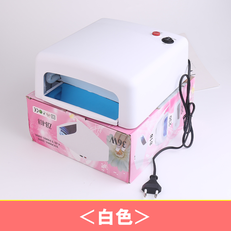 UV Epoxy đóng rắn nhanh hộp đèn tím Dụng cụ làm móng 36w4 ống cắm máy quang trị liệu - Công cụ Nail bộ làm nail tại nhà