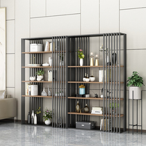 Nordic wrought iron multi-floor shelf Shelf shelf partition bookcase display rack office whole wall storage cabinet