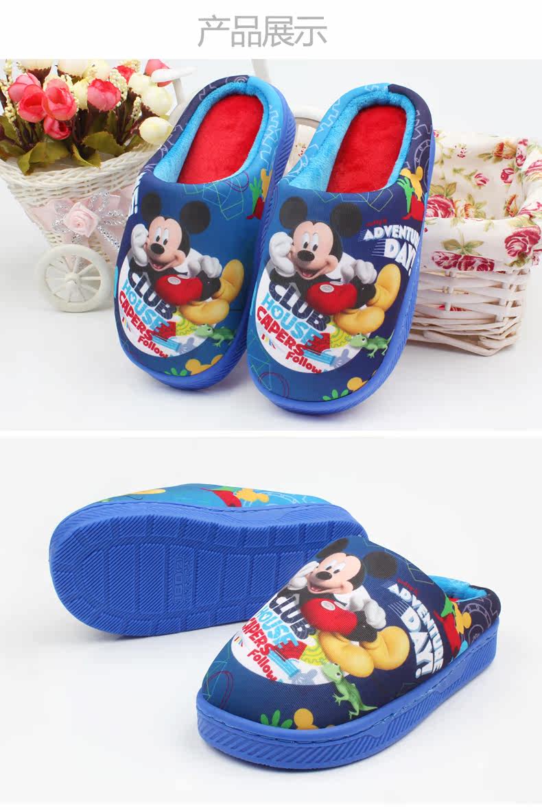 Pantoufles enfants en autre DISNEY pour hiver - semelle autre - Ref 1010896 Image 15