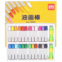 Del 24 color oil painting stick crayon children children safe non-toxic painting pen painting color pen stick set box