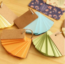 Cute color creative ring buckle loose page book portable notepad can be torn small notebook student back word card