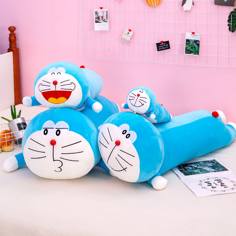 Japanese sleeping clip-leg long pillow Jingdang cat cushion plush children's doll gift birthday doll girl