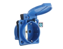 Santai ST105 02H16A220V European standard secondary protection concealed industrial socket single dark seat waterproof