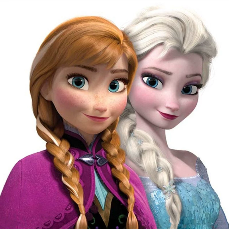 Frozen Anna Công Chúa Nâu Trưởng Thành Đôi Xoắn Bện Cosplay Anna Tóc Giả Bím Tóc Bộ